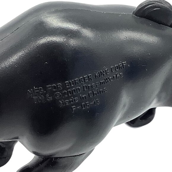 Vtg Burger King Toy 2000 DreamWorks Black Headbutt Bull Figure Road to El Dorado - Picture 2 of 10